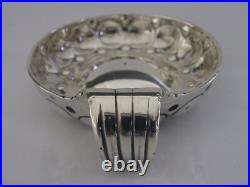 Rare Early 1768 French Antique Solid Sterling Silver Wine Taster Barware
