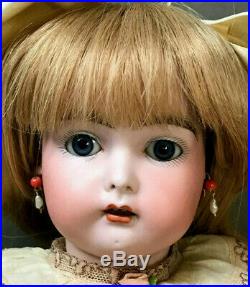 Rare Early 17 Kestner Incised C Bisque Head German Antique Doll JDK Cassel