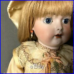 Rare Early 17 Kestner Incised C Bisque Head German Antique Doll JDK Cassel