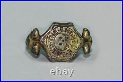 Rare Early 17th Century Memento Mori Ring. Circa 1620