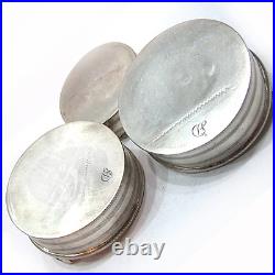 Rare Early 1818 Antique 3 Russian 84 Silver Bowls Charkas Moscow