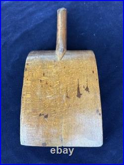 Rare Early 18thC Norwegian Treen Folk Art Washing Bat Banketre- Dated 1710