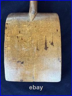 Rare Early 18thC Norwegian Treen Folk Art Washing Bat Banketre- Dated 1710