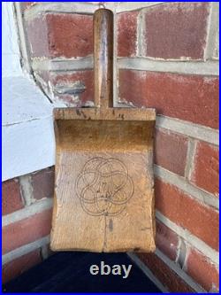 Rare Early 18thC Norwegian Treen Folk Art Washing Bat Banketre- Dated 1710