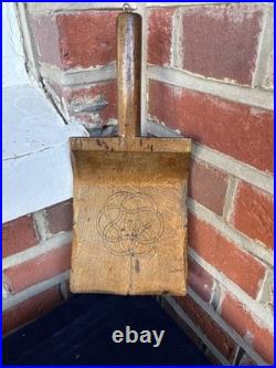 Rare Early 18thC Norwegian Treen Folk Art Washing Bat Banketre- Dated 1710