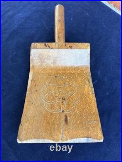 Rare Early 18thC Norwegian Treen Folk Art Washing Bat Banketre- Dated 1710
