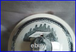 Rare Early 18th C. Leeds Transfer Coffee Pot