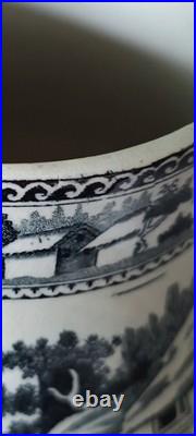 Rare Early 18th C. Leeds Transfer Coffee Pot