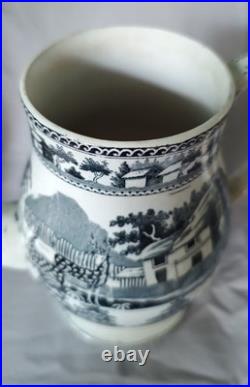 Rare Early 18th C. Leeds Transfer Coffee Pot