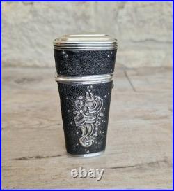 Rare Early 18th Century French Silver & Shagreen Necessaire Etui Case