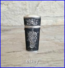 Rare Early 18th Century French Silver & Shagreen Necessaire Etui Case