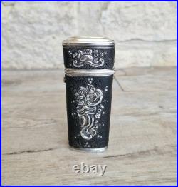 Rare Early 18th Century French Silver & Shagreen Necessaire Etui Case