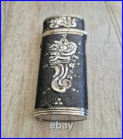 Rare Early 18th Century French Silver & Shagreen Necessaire Etui Case