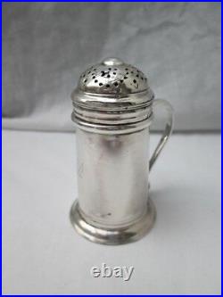 Rare Early 18th Century George I Silver Kitchen Pepper Pot. Makers Mark Only