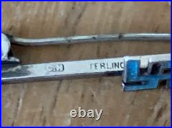 Rare Early 1900's Charles Horner Sheffield Silver Fylfot Good Luck Charm Brooch