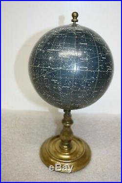 Rare Early 1900's Philip Celestial Globe With Brass Stand G. Philip & Son, London