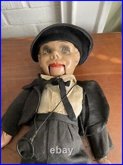 Rare Early 1930's Charlie McCarthy VENTRILOQUIST DOLL Antique