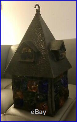 Rare Early 1950s Peter Marsh Large Hall Lantern Signed