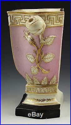 Rare Early 19thC English Porcelain Tulipiere Vase with Chinoiserie