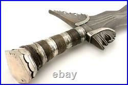 Rare Early 20th C. Philippine Moro Datu's Kris Sword Fine Twistcore Damascus B