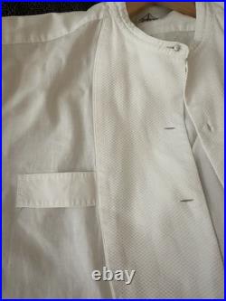 Rare Early 20th Century Antique Index Cotton Luxury Formal white Bib Shirt 15