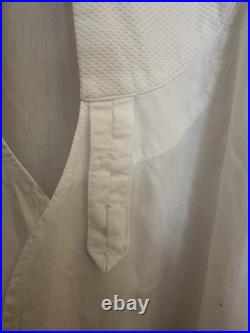 Rare Early 20th Century Antique Index Cotton Luxury Formal white Bib Shirt 15