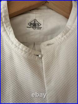 Rare Early 20th Century Antique Index Cotton Luxury Formal white Bib Shirt 15