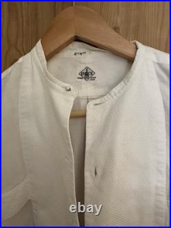 Rare Early 20th Century Antique Index Cotton Luxury Formal white Bib Shirt 15