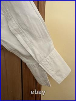 Rare Early 20th Century Antique Index Cotton Luxury Formal white Bib Shirt 15