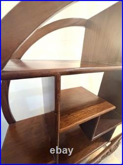 Rare Early 20th Century Chinese Hongmu Display Stand Hand Carved Circular Shelf