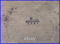 Rare Early 20th Century Hutton Of Sheffield Pewter Hammered Arts & Crafts Tray