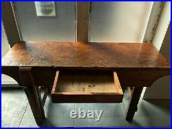Rare Early 20th Century Vintage American Carpenter Bench WorkTable Desk