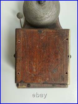 Rare Early 20th Century Wooden Electric Bell Antique Architectural Salvage