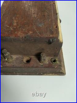 Rare Early 20th Century Wooden Electric Bell Antique Architectural Salvage