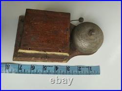 Rare Early 20th Century Wooden Electric Bell Antique Architectural Salvage