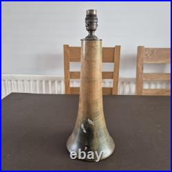 Rare Early 20thc Arts And Crafts Painted Sycamore Lamp Yardley School Signed