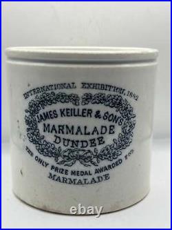 Rare Early 2lb James Keiller Dundee marmalade jar
