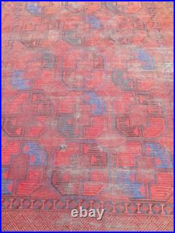 Rare & Early Antique Afghan Ersari Main Carpet Rug. 282cm X 214cm
