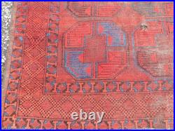Rare & Early Antique Afghan Ersari Main Carpet Rug. 282cm X 214cm