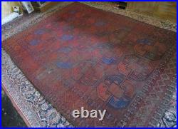 Rare & Early Antique Afghan Ersari Main Carpet Rug. 282cm X 214cm