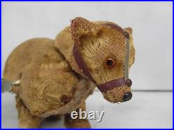 Rare Early Antique German Clockwork Dancing Walking Mohair Bear possibly Schuco