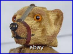 Rare Early Antique German Clockwork Dancing Walking Mohair Bear possibly Schuco