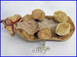 Rare Early Antique German Clockwork Dancing Walking Mohair Bear possibly Schuco