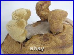 Rare Early Antique German Clockwork Dancing Walking Mohair Bear possibly Schuco