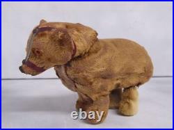 Rare Early Antique German Clockwork Dancing Walking Mohair Bear possibly Schuco