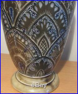 Rare Early Antique Martin Brothers Vase Dated 1879 With Incised Decoration