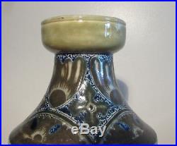 Rare Early Antique Martin Brothers Vase Dated 1879 With Incised Decoration