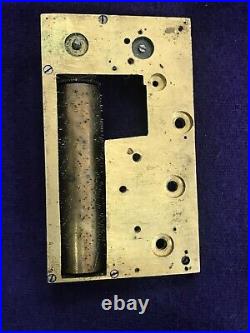 Rare Early Antique Miniature Wind Up Harp Lithographed Metal Music Box