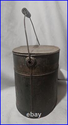 Rare Early Antique Painted Tin Toleware SUCCESS FLOATING Fishing MINNOW BUCKET Rare Early Antique Painted Tin Toleware SUCCESS FLOATING Fishing MINNOW BUCKET