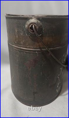 Rare Early Antique Painted Tin Toleware SUCCESS FLOATING Fishing MINNOW BUCKET Rare Early Antique Painted Tin Toleware SUCCESS FLOATING Fishing MINNOW BUCKET
